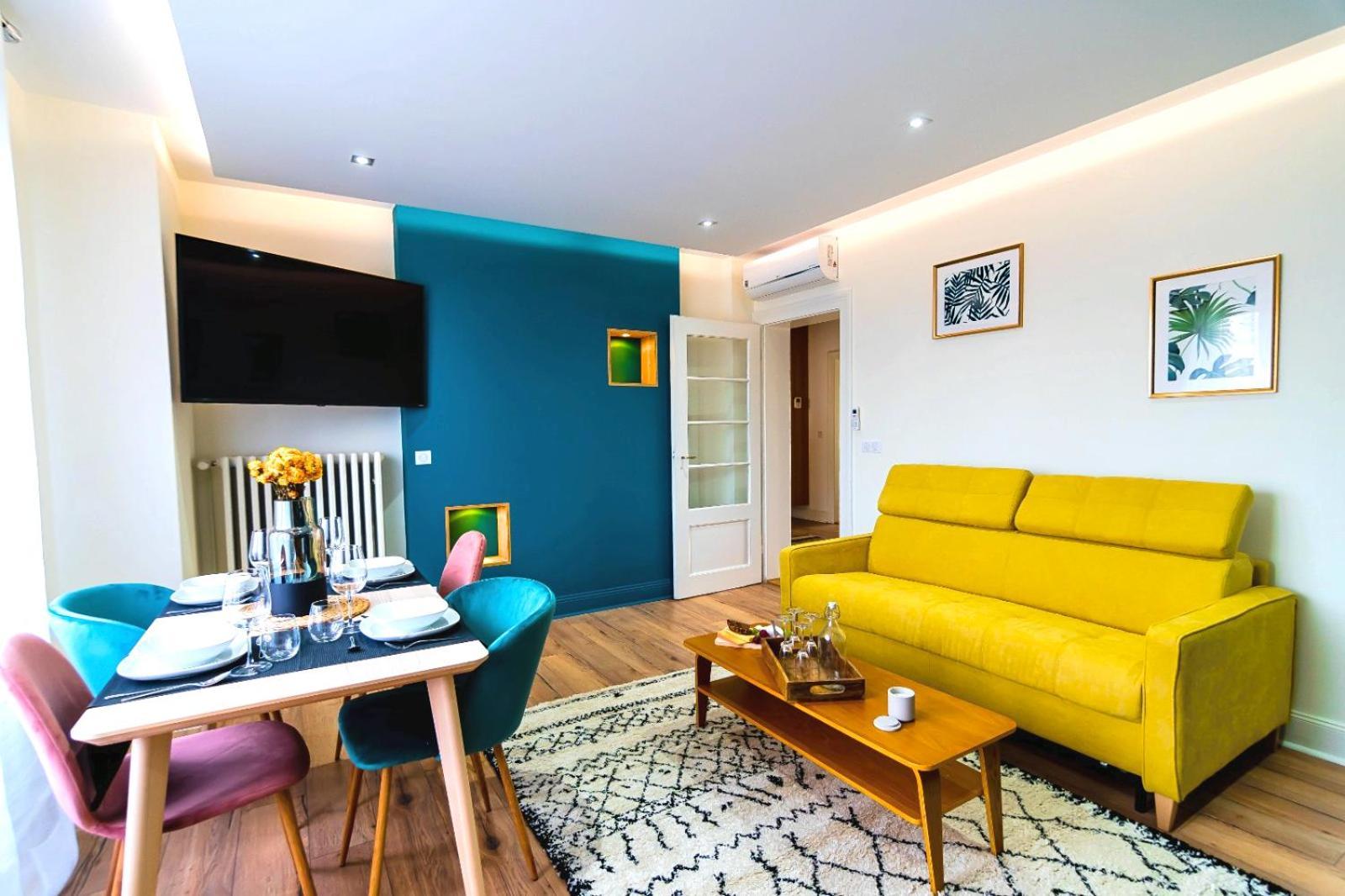 Bel Ami 01 - Turquoise & Or - Moderne Chic - Centre Ville - Acces Jardin - Clim - Wifi - Parking - Localisation Ideale Schiltigheim Bagian luar foto